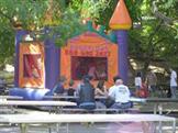 Bounce house at company picnic, Lake Solano Day Use Area